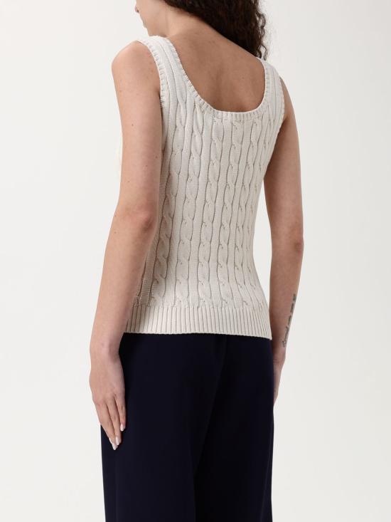 25FW 랄프 로렌 민소매 티셔츠 200862152 101 Yellow Cream - RALPH LAUREN