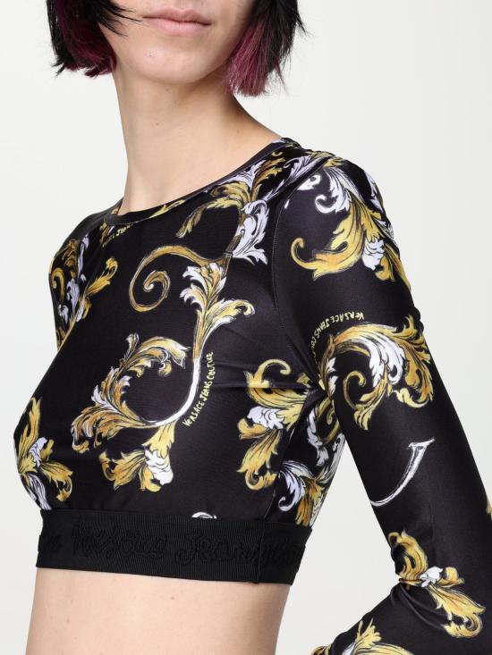 25SS 베르사체 탑 78HAH218JS470 G89 Black - VERSACE