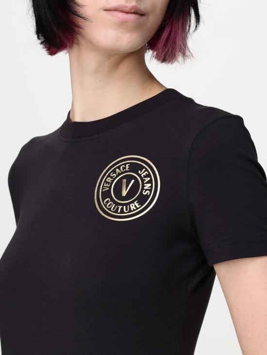 25SS 베르사체 반팔 티셔츠 78HAHT00CJ03T G89 Black - VERSACE