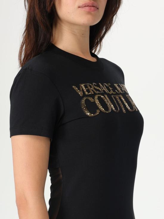 25FW 베르사체 반팔 티셔츠 78HAHE00CJ02E 899 Black - VERSACE