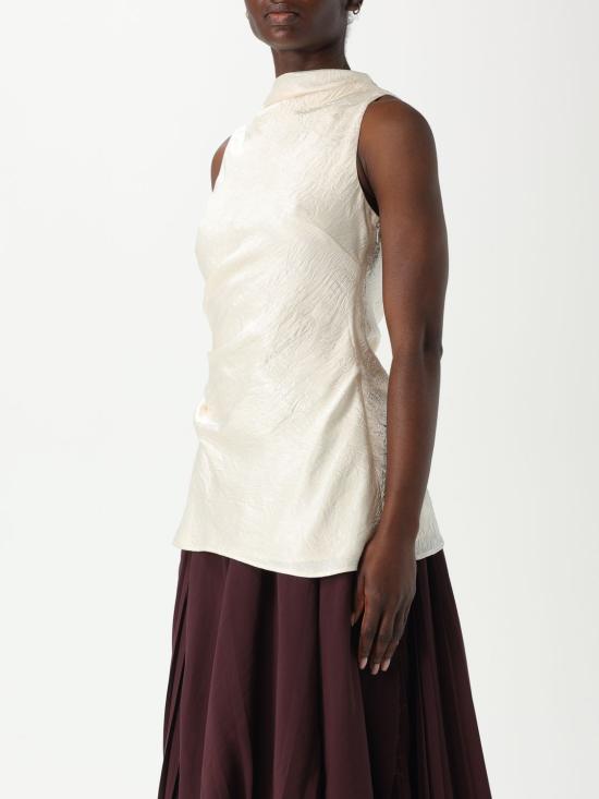 25FW 알렉산더 맥퀸 민소매 티셔츠 810287QEAFR 8010 Pearl - ALEXANDER MCQUEEN