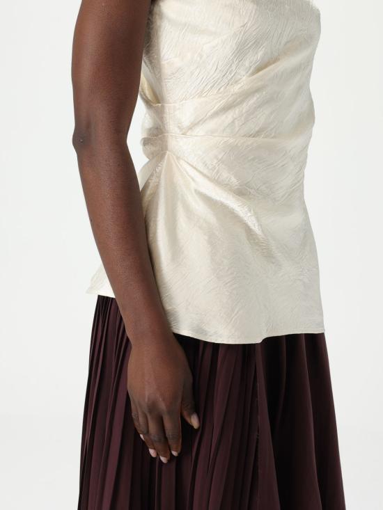 25FW 알렉산더 맥퀸 민소매 티셔츠 810287QEAFR 8010 Pearl - ALEXANDER MCQUEEN