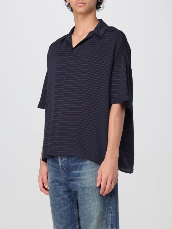 25FW 생로랑 폴로 티셔츠 814801Y2G62 4102 Blue - SAINT LAURENT