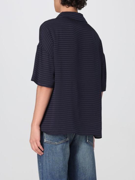 25FW 생로랑 폴로 티셔츠 814801Y2G62 4102 Blue - SAINT LAURENT