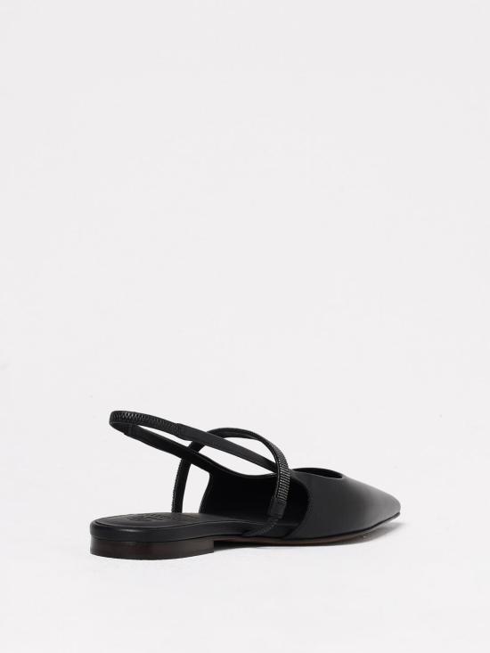 25SS 브루넬로 쿠치넬리 플랫 슈즈 MZSKC2500 C101 Black - BRUNELLO CUCINELLI