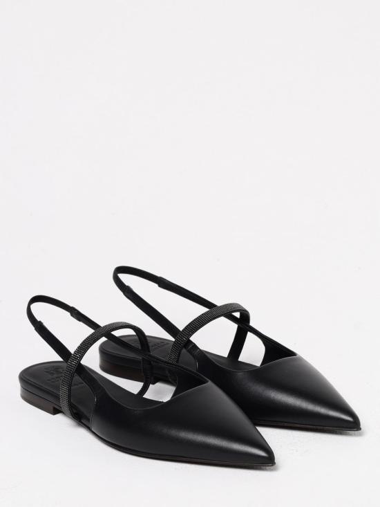 25SS 브루넬로 쿠치넬리 플랫 슈즈 MZSKC2500 C101 Black - BRUNELLO CUCINELLI