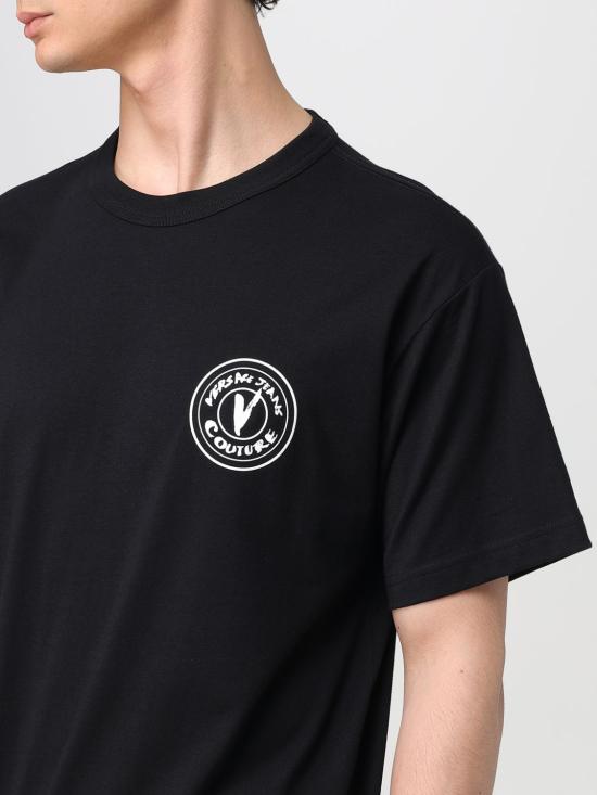 25SS 베르사체 반팔 티셔츠 78GAHE07CJ00E 899 Black - VERSACE