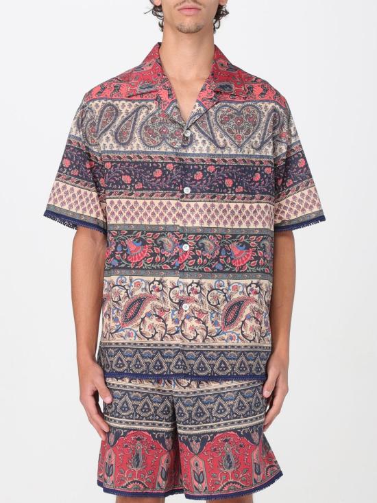 25FW 발렌티노 가라바니 반팔 셔츠 6V0AA111AUW M12 Multicolor