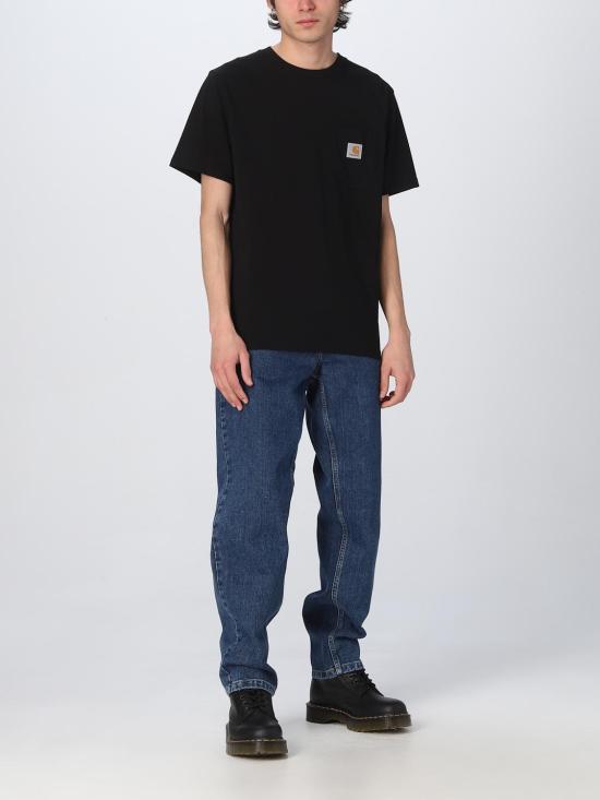 25FW 칼하트 WIP 반팔 티셔츠 I030434 89XX Black - CARHARTT WIP