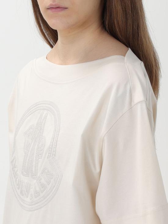 25FW 몽클레어 반팔 티셔츠 38C0003289AIJ 060 White - MONCLER