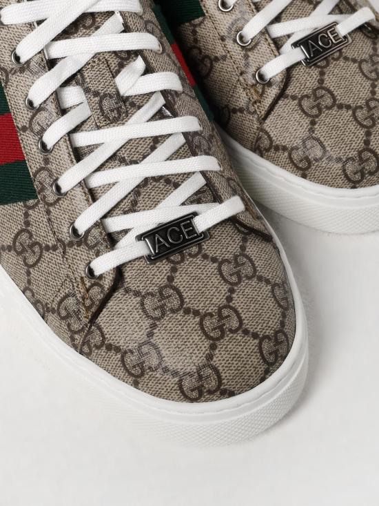 26SS 구찌 에이스 웹 스니커즈 760775FACMZ 9746 Brown - GUCCI