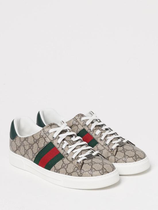 26SS 구찌 에이스 웹 스니커즈 760775FACMZ 9746 Brown - GUCCI