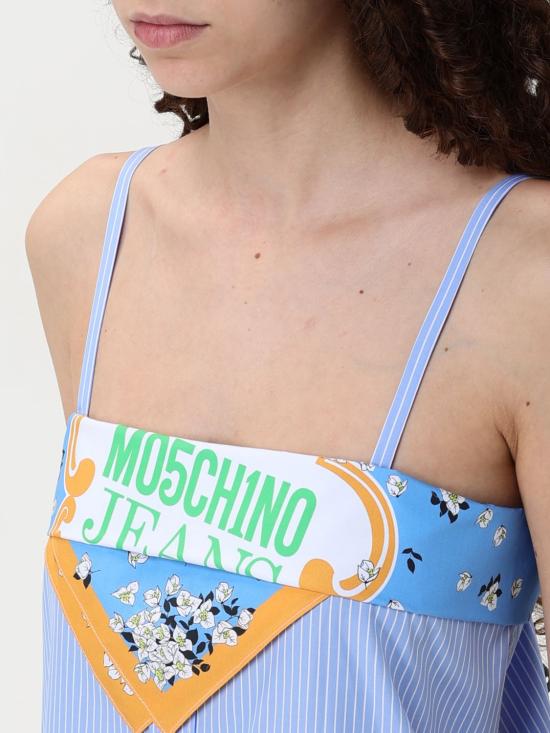 25SS 모스키노 롱 원피스 04683725 1303 Blue - MOSCHINO