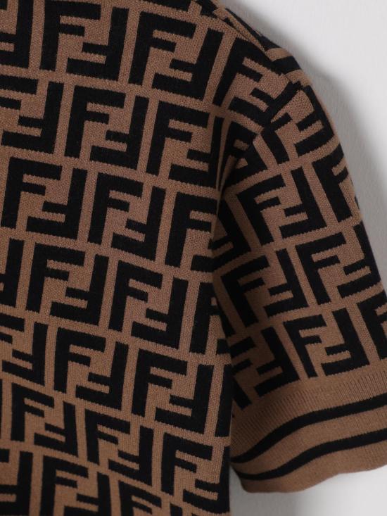 25FW [키즈] 펜디 탑 JFG069AEYD F15B6 Tobacco - FENDI