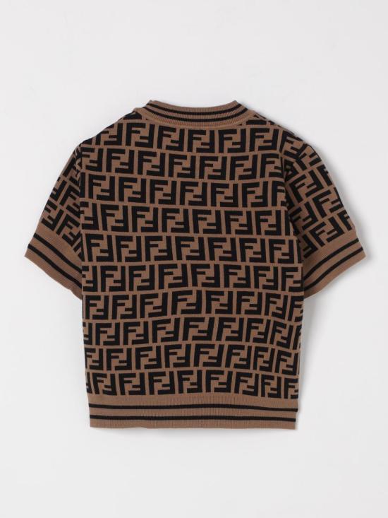 25FW [키즈] 펜디 탑 JFG069AEYD F15B6 Tobacco - FENDI