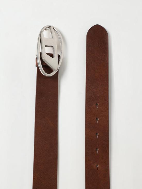 25FW 디젤 B-1DR 레더 벨트 D 버클 X08516PR666T2 348 Brown - DIESEL