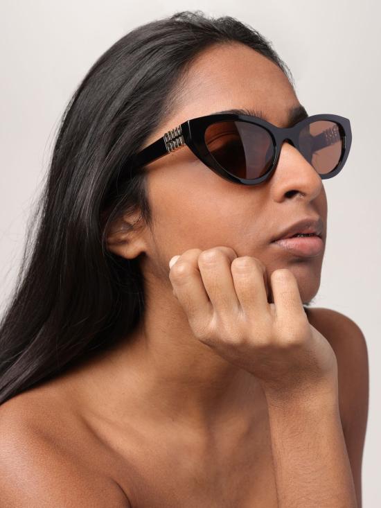 25SS 미우미우 선글라스 A04S 16K10I Black 1 - MIU MIU