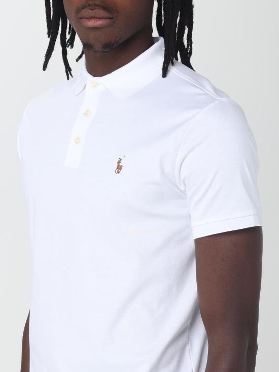 25FW 폴로 랄프로렌 폴로 티셔츠 710713130 003 White - POLO RALPH LAUREN