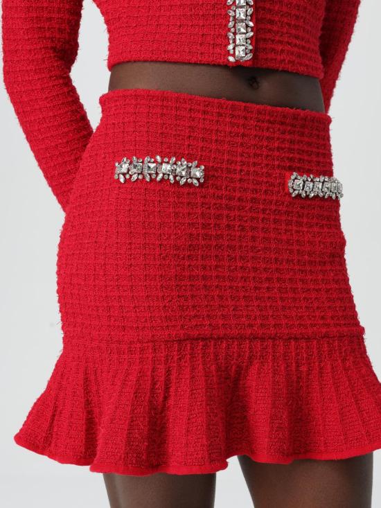 25SS 셀프 포트레이트 스커트 RS25918SKR Red - SELF PORTRAIT