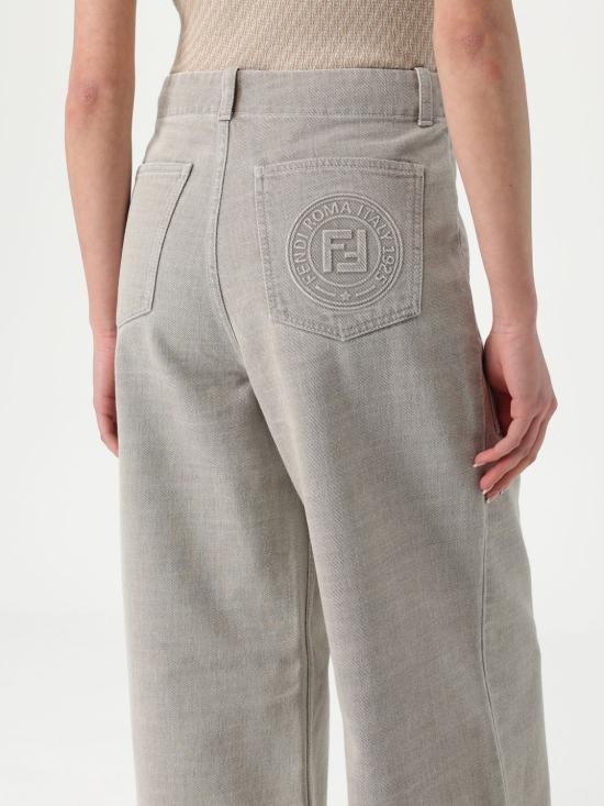 25FW 펜디 팬츠 FLP863ASMB F1RX9 Beige - FENDI