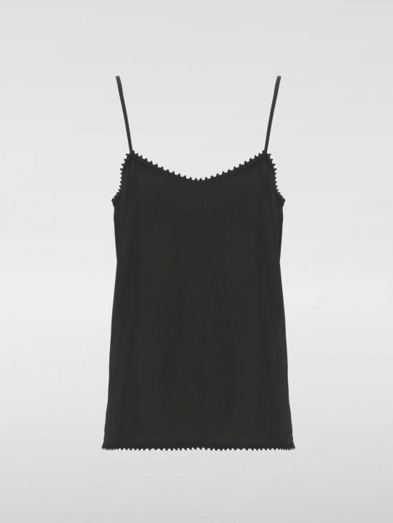 25SS 파비아나 필리피 민소매 티셔츠 TPD265F302L222 825 Black - FABIANA FILIPPI