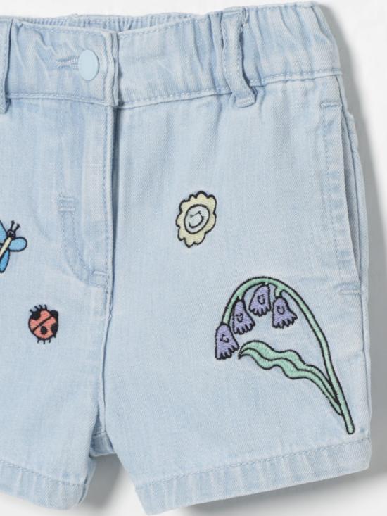 25SS [키즈] 스텔라 맥카트니 쇼츠/버뮤다 TW6009Z0522 600 Gnawed Blue - STELLA MCCARTNEY