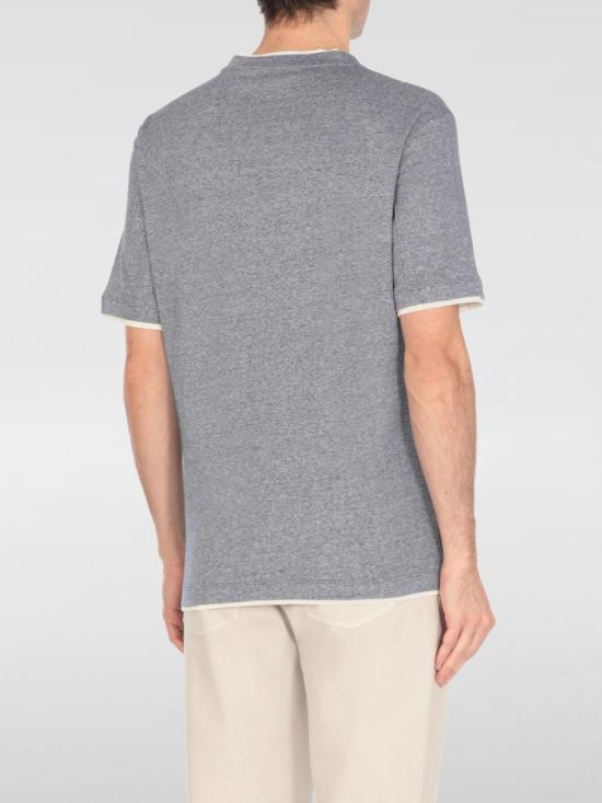 25SS 브루넬로 쿠치넬리 스웨터 MW8357427 CHP41 Blue - BRUNELLO CUCINELLI