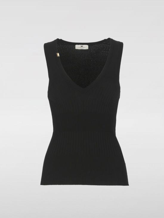 25FW 엘리자베타프랜치 민소매 티셔츠 TK35T 110 Black - ELISABETTA FRANCHI