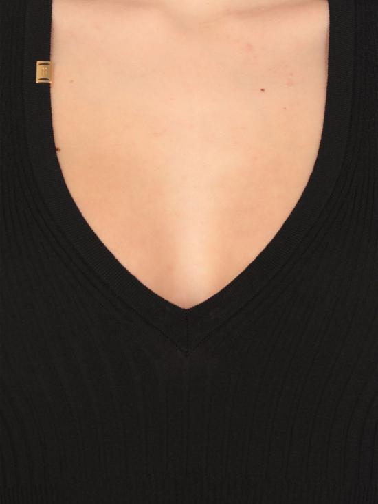 25FW 엘리자베타프랜치 민소매 티셔츠 TK35T 110 Black - ELISABETTA FRANCHI