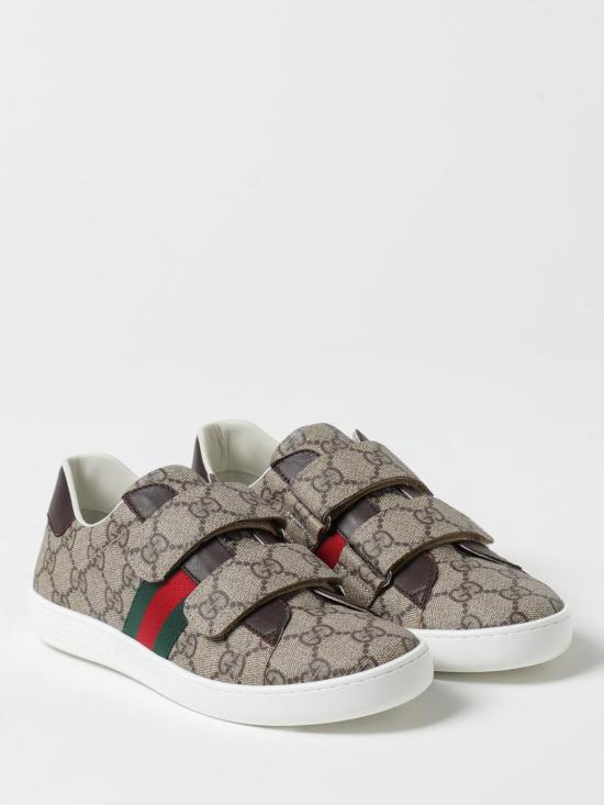 26SS [키즈] 구찌 스니커즈 463091FACYF 9753 Beige - GUCCI