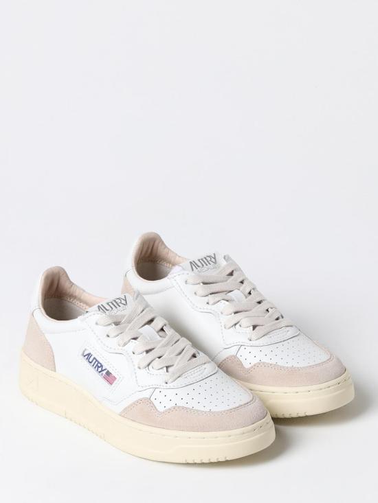 26SS 오트리 메달리스트 로우 레더 스니커즈 AULWLS33 White - AUTRY
