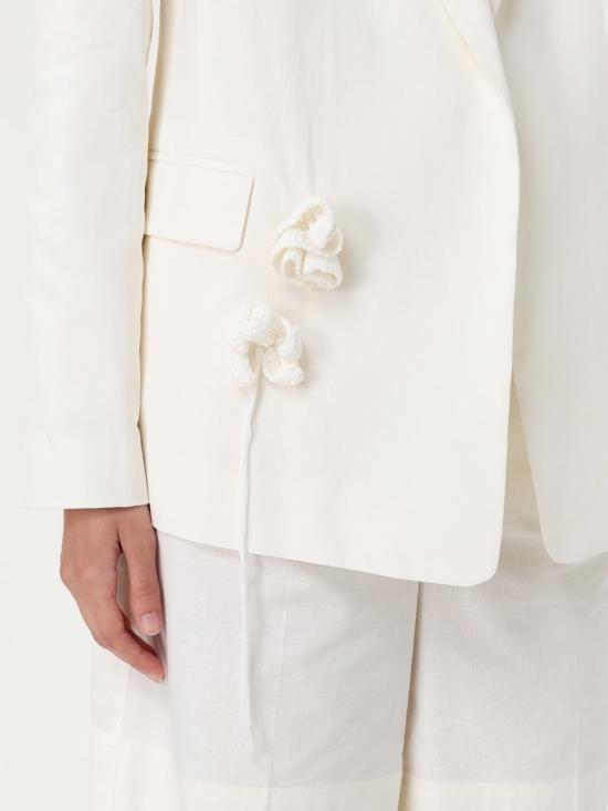 25SS 액티튜드 트윈세트 자켓 251AQ2060 00282 White - ACTITUDE TWINSET