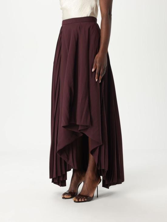 25SS 알렉산더 맥퀸 스커트 813465QEAF2 5006 Burgundy - ALEXANDER MCQUEEN