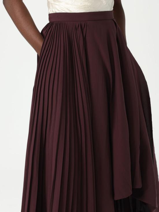 25SS 알렉산더 맥퀸 스커트 813465QEAF2 5006 Burgundy - ALEXANDER MCQUEEN