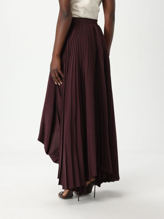 25SS 알렉산더 맥퀸 스커트 813465QEAF2 5006 Burgundy - ALEXANDER MCQUEEN