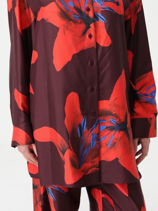 25FW 알렉산더 맥퀸 셔츠 819016QCALY 5131 Burgundy - ALEXANDER MCQUEEN