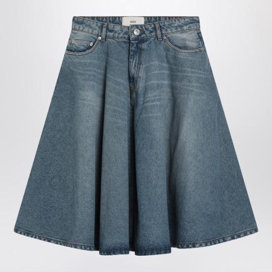 25SS 아미 스커트 FSK226DE0046 XI AMI 480 311 light blue