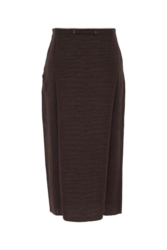 25SS 자크뮈스 미디 스커트 251SK0091713 8CP CROCOBROWN - JACQUEMUS