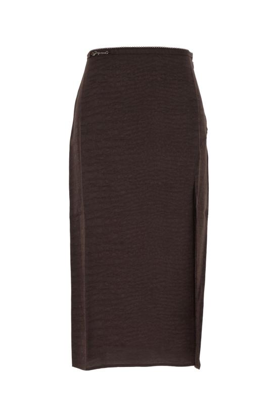 25SS 자크뮈스 미디 스커트 251SK0091713 8CP CROCOBROWN