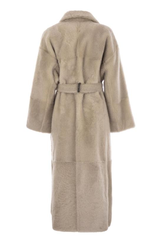 25SS 브루넬로 쿠치넬리 코트 MPMRA9837 C7243 BIANCOINVERNALEPELOCASHA - BRUNELLO CUCINELLI