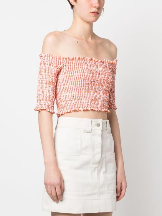  겐조 반팔 티셔츠 FD52TO0129LN 17 CHECKED - KENZO