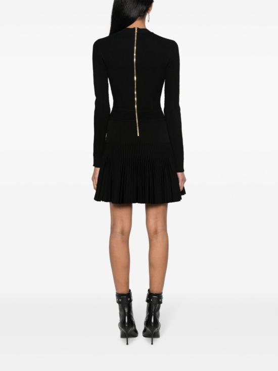  발망 숏 원피스 BF0R9936KF24 0PA NOIR - BALMAIN