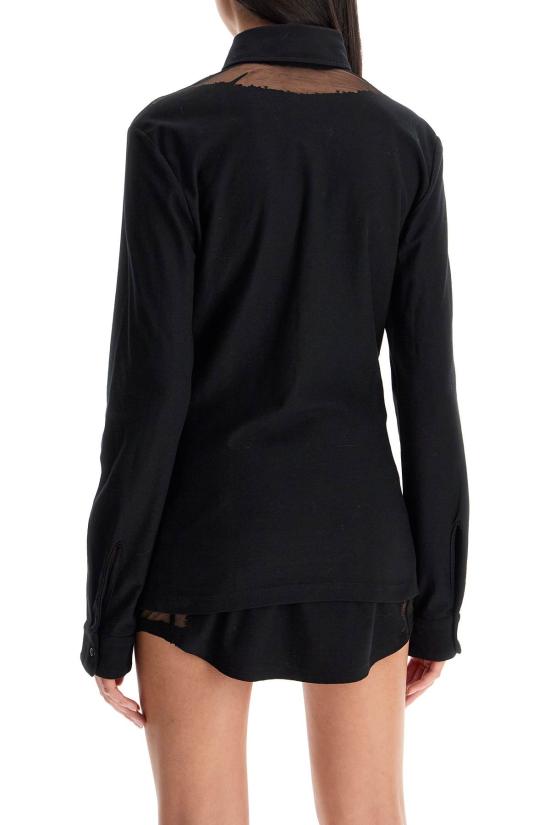 25SS 디젤 긴팔 셔츠 A163930SHAY 9XX BLACK - DIESEL