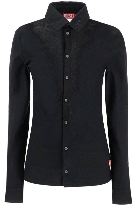 25SS 디젤 긴팔 셔츠 A163930SHAY 9XX BLACK