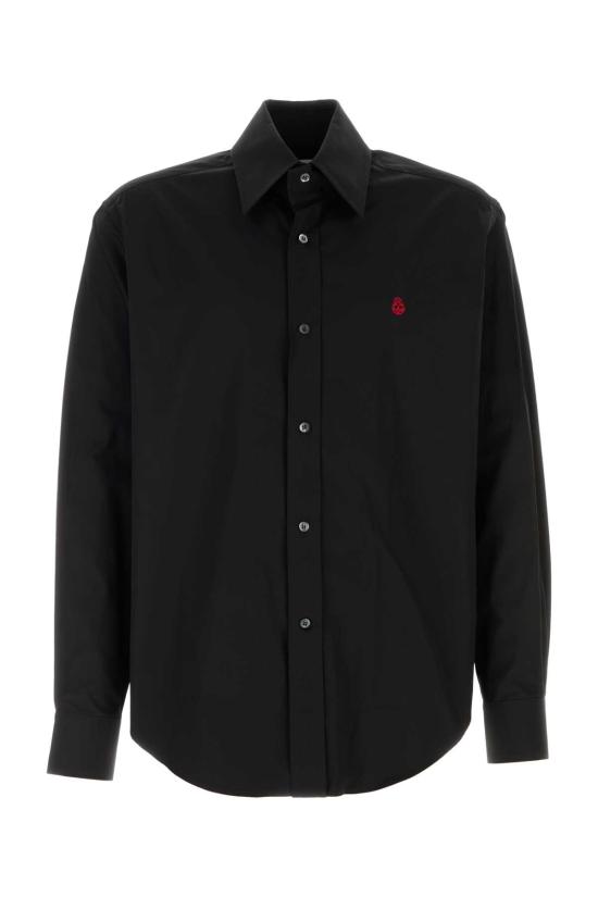 25SS 알렉산더 맥퀸 긴팔 셔츠 809346QNAAX 1000 BLACK