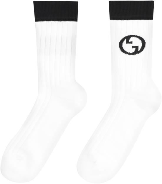  구찌 양말 7467884GAFW 9060 BLACKWHITE - GUCCI