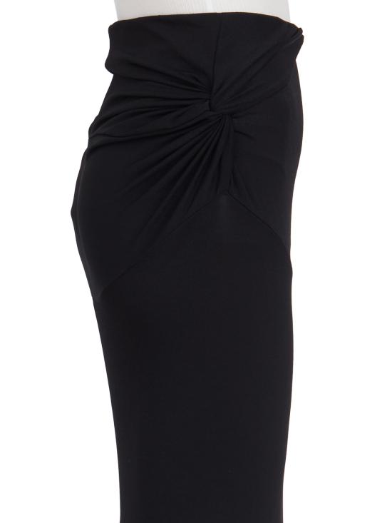 25SS 릭 오웬스 롱 스커트 LLI01E4312CVI09 BLACK - RICK OWENS