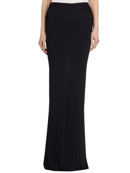 25SS 릭 오웬스 롱 스커트 LLI01E4312CVI09 BLACK