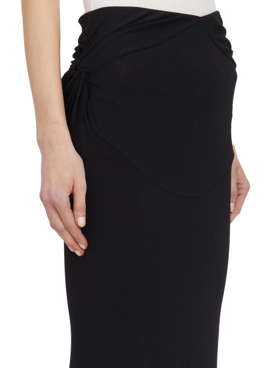 25SS 릭 오웬스 롱 스커트 LLI01E4312CVI09 BLACK - RICK OWENS