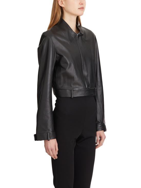 25SS 스워드 가죽 자켓 LSE258382SPM BLACK - S.W.O.R.D